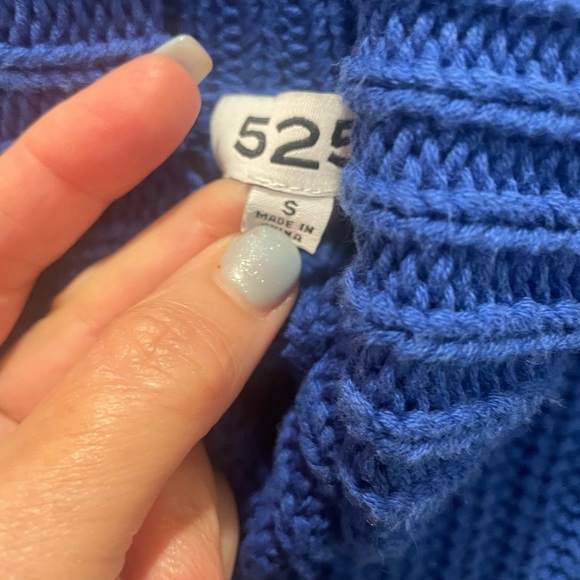 525 America Stella Pullover Sweater in Blue Jeans - Picture 8 of 8